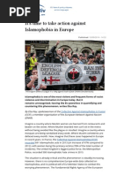 It's Time To Take Action Against Islamophobia in Europe