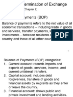 Topic Determination of Exchange Rate: Balance of Payments (BOP)