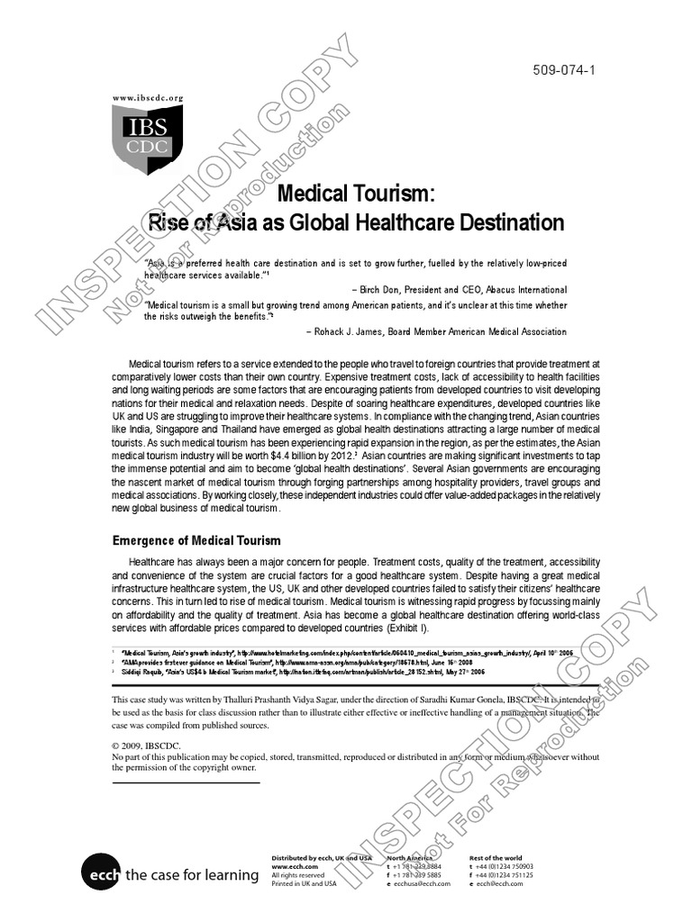 Case Study 2 | PDF | Health Care In The United States | Tourism