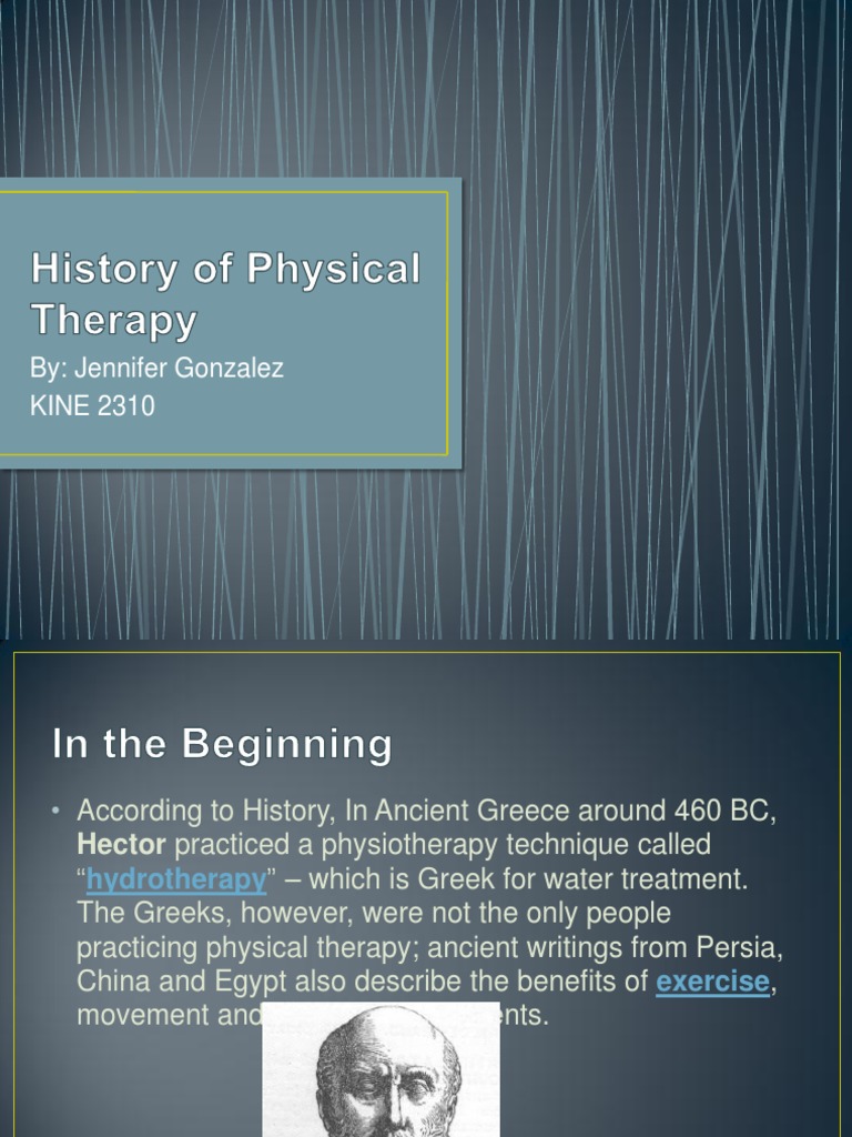 History Of Physical Therapy Pdf Physical Therapy Medicine