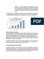 Historia y rendimiento de la palma aceitera