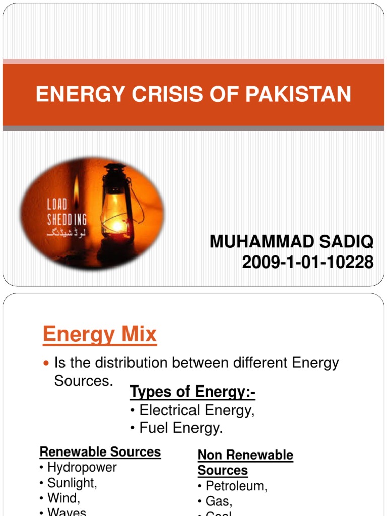 -Energy Crisis of Pakistan Presentation | Natural Gas | Wind Power