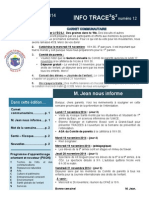 Info-TRACEESS Numéro 12, le 17novembre 2014