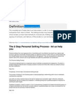 The 8 Step Personal Selling Process
