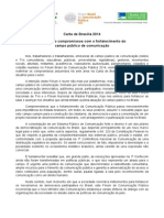 Carta de Brasília - Fórum Brasil de Comunicação Pública 2014