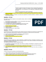 Vestibular EAD UAB UNIFEI 2009 Prova 1