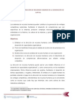  Gestion Del Talento Humano y Generacion de Capital