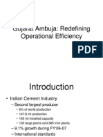 Gujarat Ambuja: Redefining Operational Efficiency