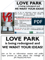 LOVE Park (Pubilc Meeting Flyers-2-Versions)