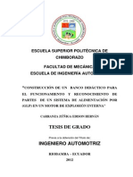 Escuela Superior Politécnica de Chimborazo Facultad de Mecánica Escuela de Ingeniería Automotriz