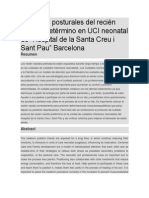 Cuidados Posturales Del Recién Nacido Pretérmino