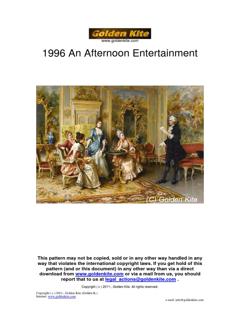 An Afternoon Entertainment | PDF | Needlework