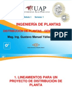1.- Distribución de Plantas - Generalidades