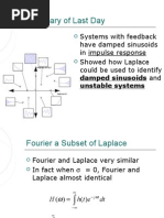 Laplace Fourier Relationship