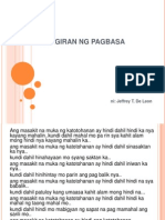 Ang Kaligiran NG Pagbasa