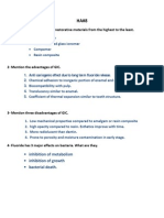 Glass Ionomer - Resin-Modified Glass Ionomer - Compomer - Resin Composite