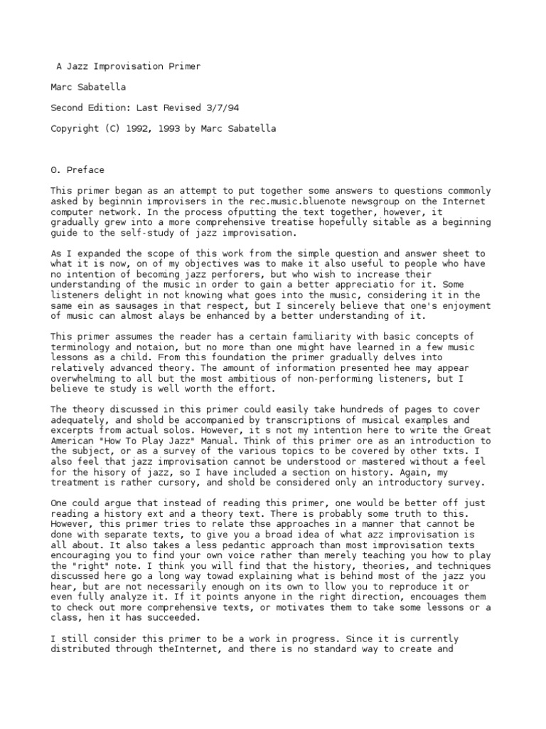 Jazz Pdf Jazz American Music