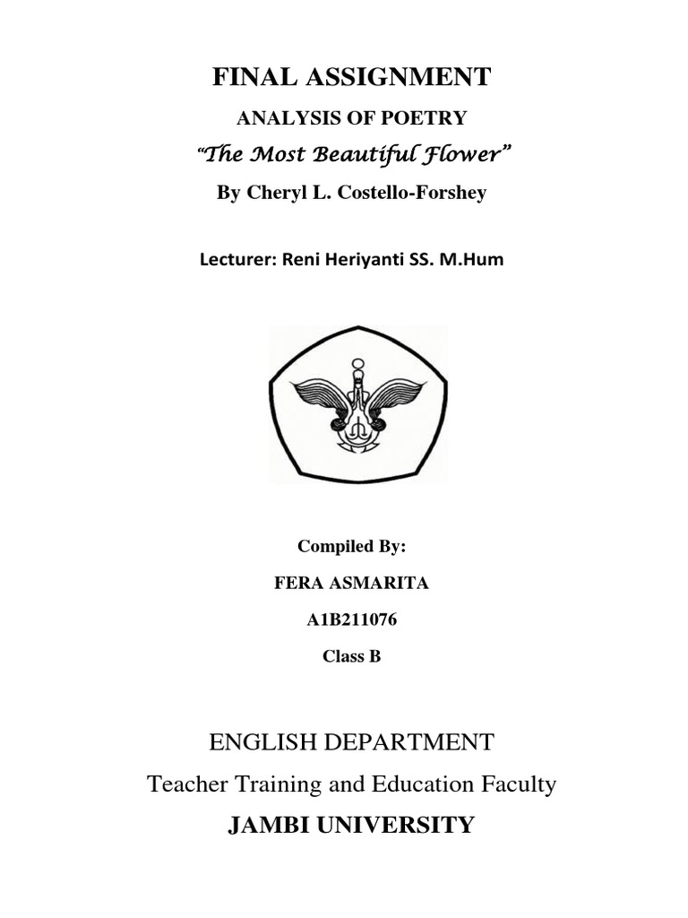 The Most Beautiful Flower Poem PDF Narration Self
