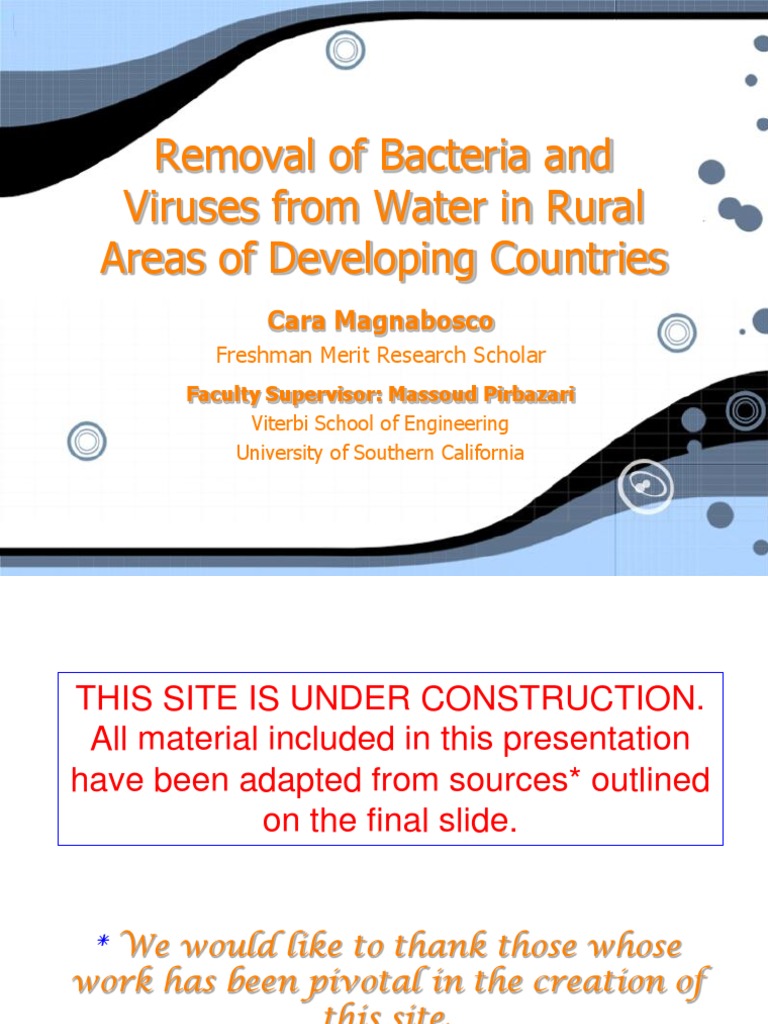 Promoting Public Health Through Sustainable Water Treatment Solutions