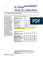 Lab Water Requirements Guide