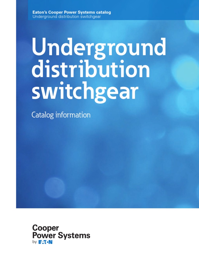 Underground Distribution Switchgear: Catalog Information | PDF | Relay ...
