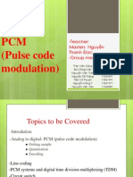 PCM (Pulse code modulation) : -Teacher: Masters Nguyễn Thanh Đức -Group member