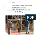 EM385 Construction Safety and Health Certification Course Section 22 - Work Platforms and Scaffolding