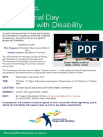 Int Day of PPL W Disability 2014 - Invitation