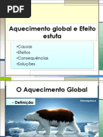 Trabalho de Quimica sobre aquecimento global e efeito estufa