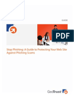 Stop Phishing a Guide to Protecting Your Web Site Against Phishing Scams