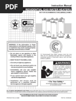 Water Heater Manual - Gs640ybrs - 184165-003