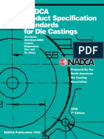 NADCA Product Specification Standards For Die Castings