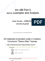 Intro x86 Part 2: More Examples and Analysis: Xeno Kovah - 2009/2010 Xkovah at Gmail