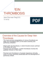 CAUSES AND RISK FACTORS OF DEEP VEIN THROMBOSIS