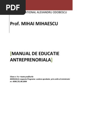 Manual Antreprenoriat