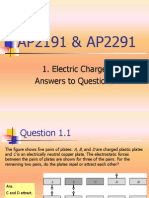 AP2191 & AP2291: 1. Electric Charge Answers To Questions