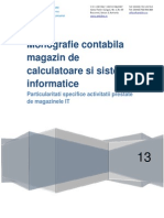 Monografie Contabila - Magazin de Calculatoare Si Sisteme Informatice