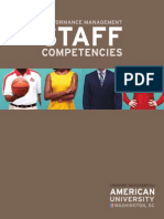 Performance Management Staff Competencies Guide