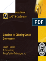 ANSYS Conf Guidelines Contact Convergence