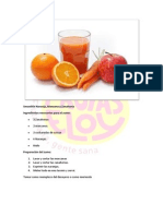Smoothie Naranja, Manzana y Zanahoria Ingredientes Necesarios para El Zumo