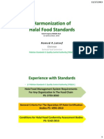 Harmonization of Halal Food Standards