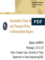 Sustainable Urban Structure and Transport Policy in Metropolitan Region