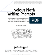 Marvelous Math Writing Prompts