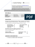 Lewis Farley CV