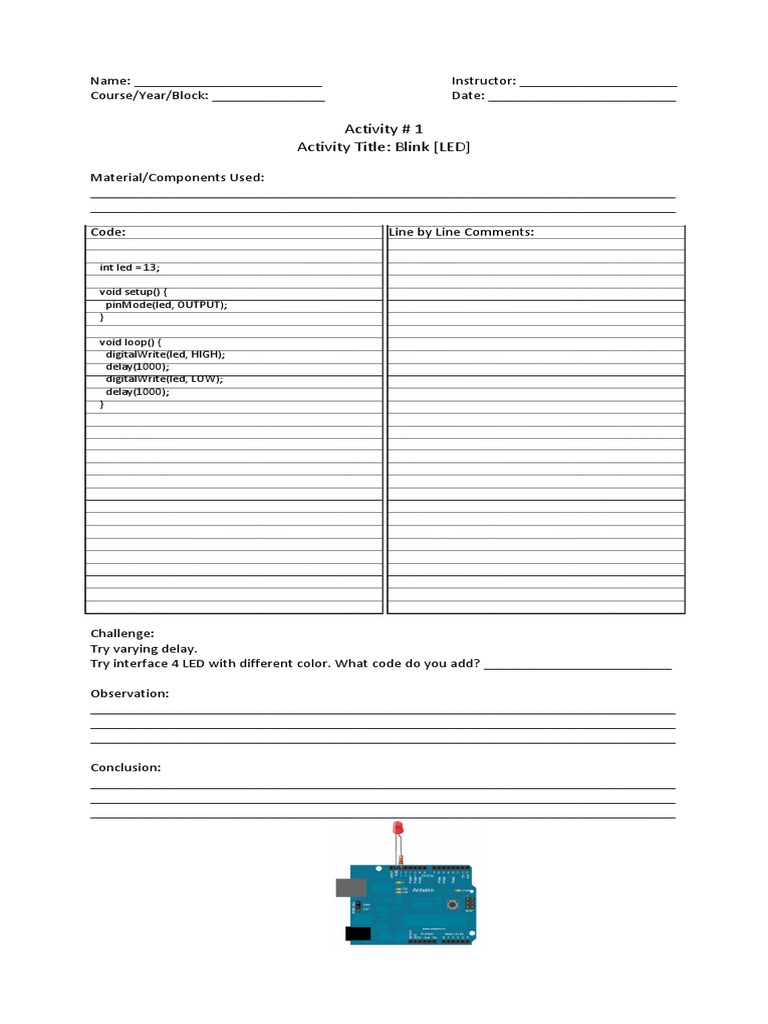 Arduino LED and Sensor Projects Guide | PDF | Electronics | Computer ...
