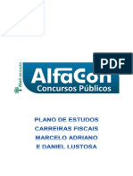 Plano de Estudo - Carreiras Fiscais - Alfacon