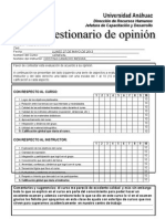 Cuestionario de Opinión