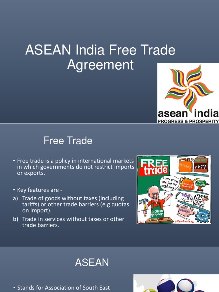 ASEAN-India Free Trade Agreement Overview | PDF | Association Of ...