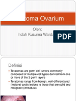 Teratoma Ovarium: Oleh: Indah Kusuma Wardani