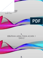 Post Test Aib 2014 Acara 1 Dan 2 Terbaru